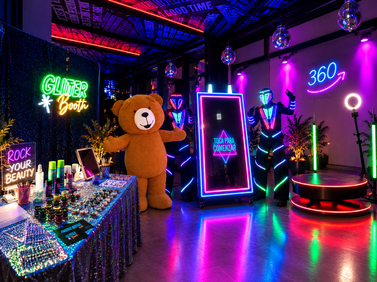 Combo Exclusive XL de Glitter Boom: todas las experiencias interactivas en un evento